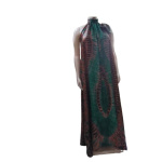 Silky Adire maxi gown